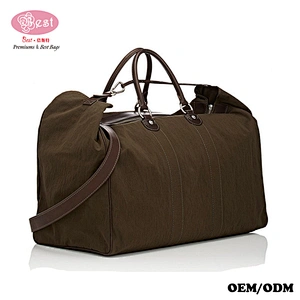 The Best Selling Stylish Canvas with Leather trim & protective feet at base Weekeder bag