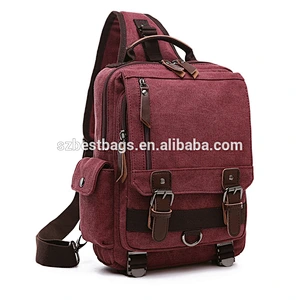 Outdoor Fashion New Canvas Travel Rucksack Sling Backpack for Men and Women