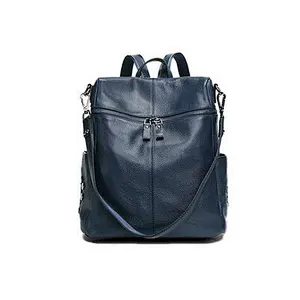 Genuine Leather Travel Bag For Women Fashion Ladies Backpacks Ladies School Bag