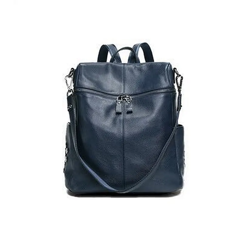 Genuine Leather Travel Bag For Women Fashion Ladies Backpacks Ladies School Bag