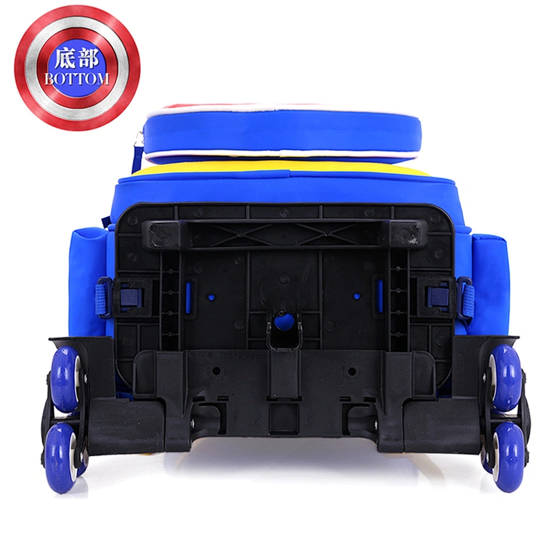Eminent wheeled primary student captain america backpack school trolley bags for boys