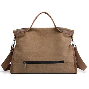 jelly tote hand bag Women waxed Canvas genuine leather tote Bag Ladies Big Messenger Bags Casual  Solid Handbag for lady