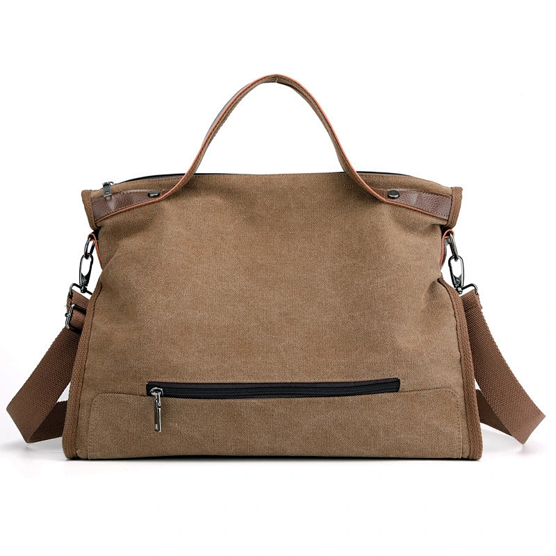 jelly tote hand bag Women waxed Canvas genuine leather tote Bag Ladies Big Messenger Bags Casual  Solid Handbag for lady