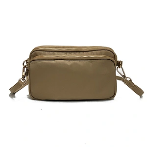 2019 new style Women nylon  Medium Multi Pockets bamboo  purse Trendy Cross body Messenger Shoulder bag