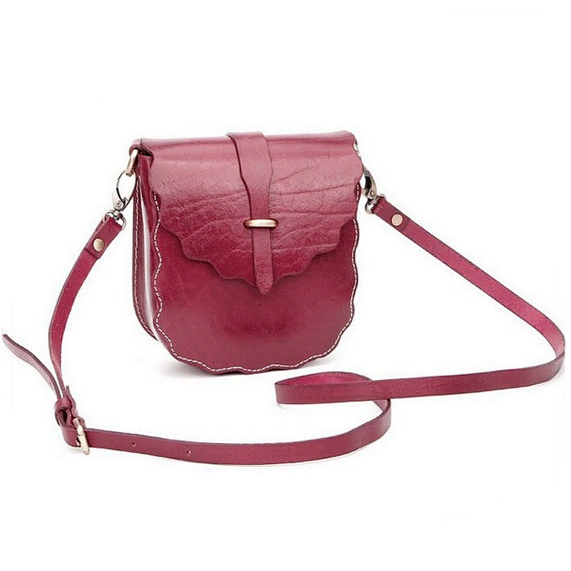 Handmade Vegetable Tanned Leather Mini Crossbody Bag Lady Handbags Christmas Gift For Her Leather Sling Bag Handbags