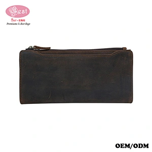 Multi-purpose Clutch Bag Card Holder Vintage Leather Wallet Purse