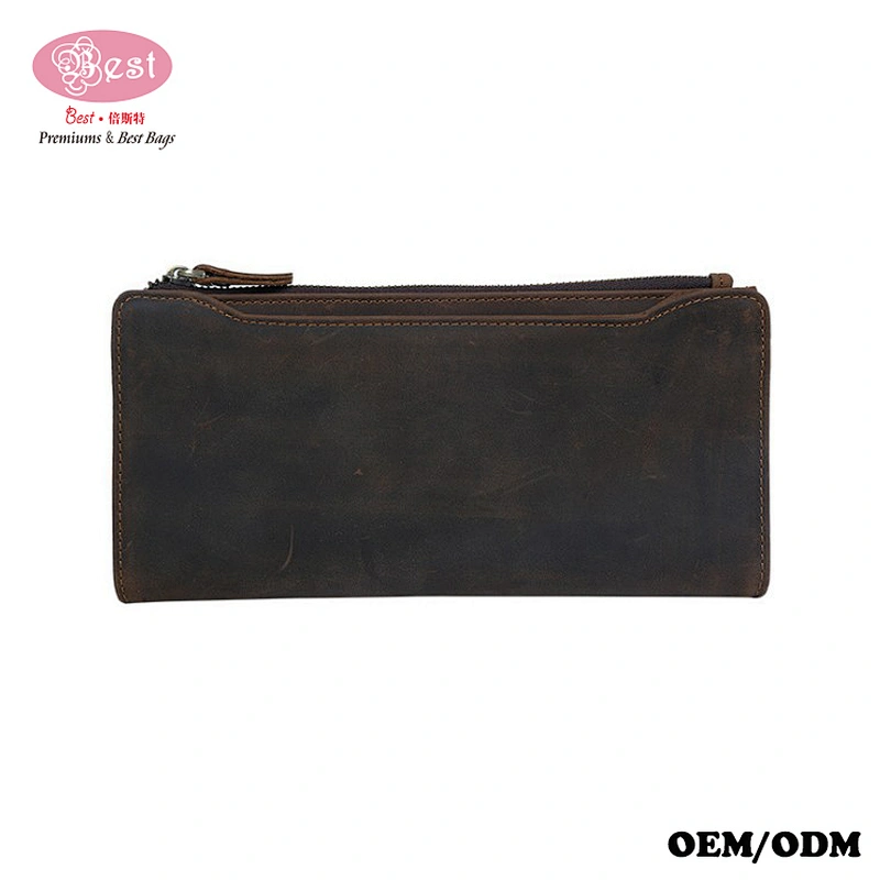 Multi-purpose Clutch Bag Card Holder Vintage Leather Wallet Purse