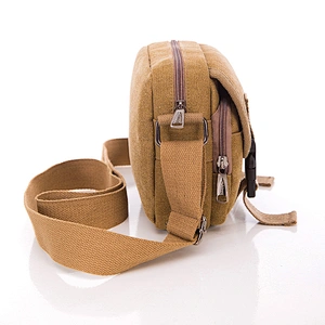 Daily durable cotton canvas crossbody messenger postman satchel shoulder sling bag for male