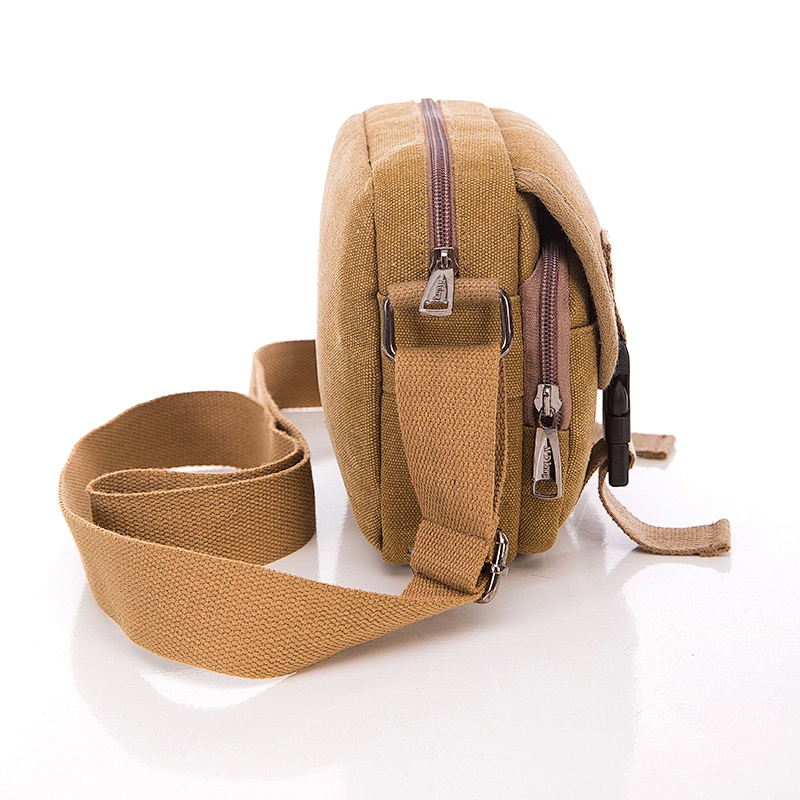 Daily durable cotton canvas crossbody messenger postman satchel shoulder sling bag for male