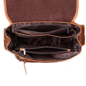 Hot Selling Men's Vintage Crazy Horse leather Travel Outside Backpack