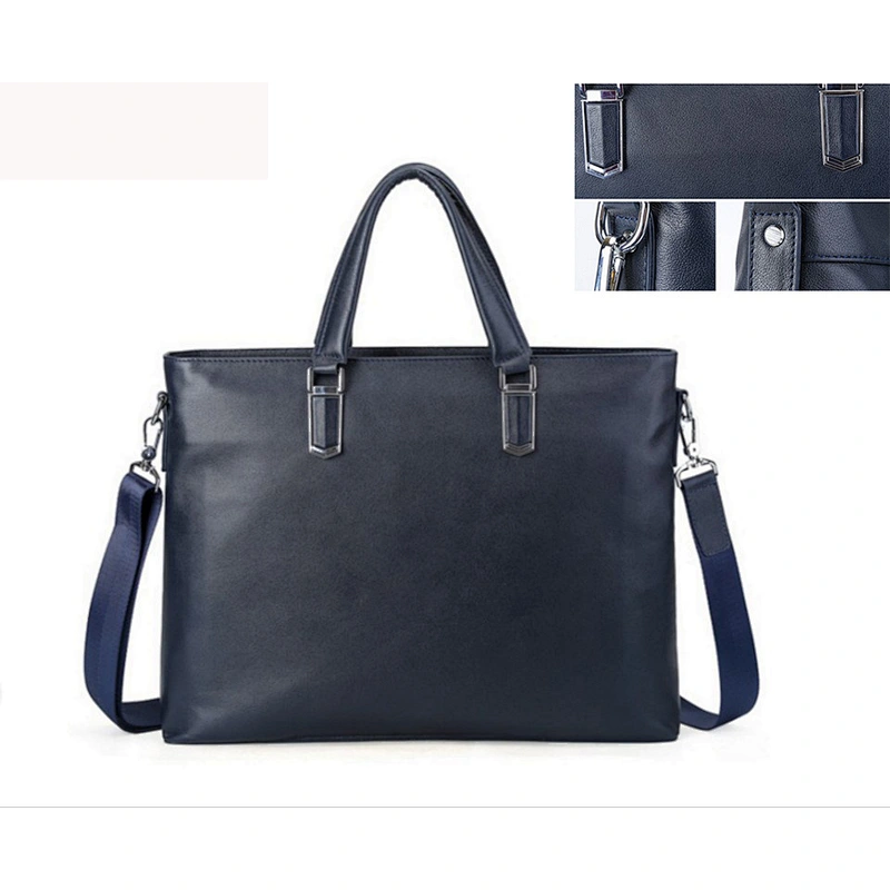 Hot Sell Messenger Satchel Bag Black Leather Bags Tote Handbag  for  business
