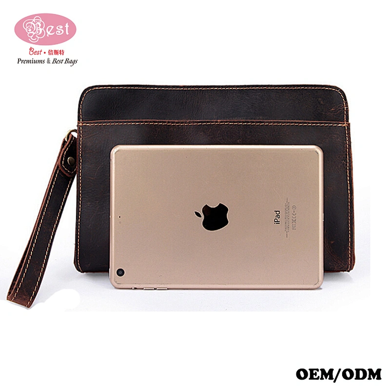 Small Phone Purse Handbag Business Leather Wristlet Wallet Clutch Bag