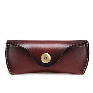 2020 Amazon top sellers stylish simple waterproof portable leather travel glasses case for travelling