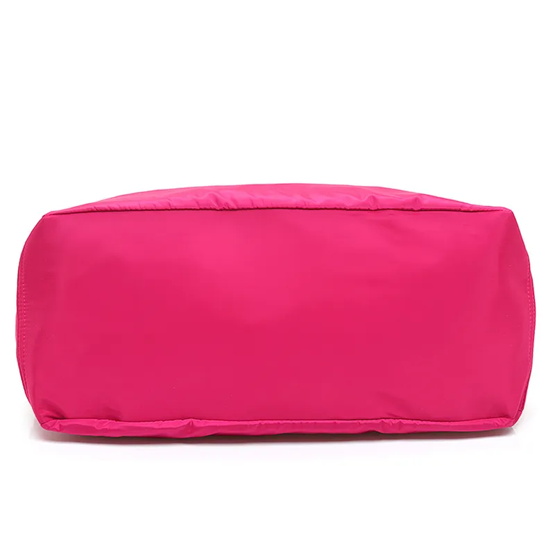 Customizable reusable large utility heavy duty folding nylon tote bags for shopping