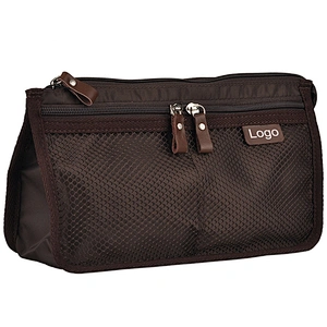 Mens travel hotel waterproof stand up toiletry package bag for men