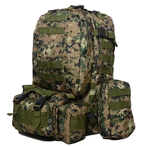Outdoor travel hiking backpack camouflage trekking tactical combination backpack