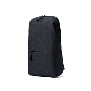 Popular reusable nylon cloth lightweight small sport chest USB sling bag