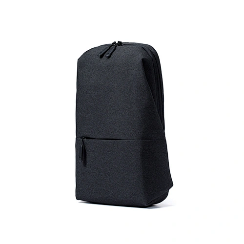 Popular reusable nylon cloth lightweight small sport chest USB sling bag