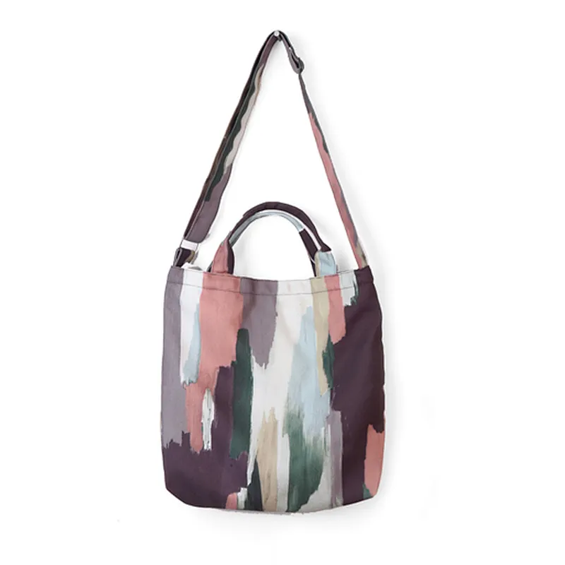 New Women's Canvas Graffiti Handbag Shoulder Messenger Bag Satchel Tote Purse Bags