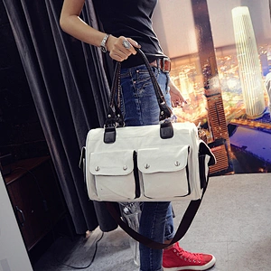 Latest college girls student hanging shoulder long strip handbags messenger bags
