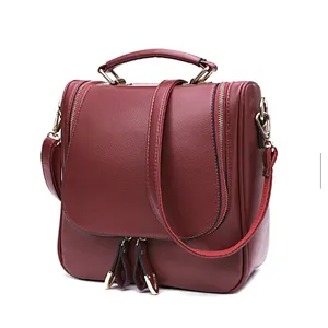 Custom printed ladies satchel woman convertible backpack handbag girls back pack
