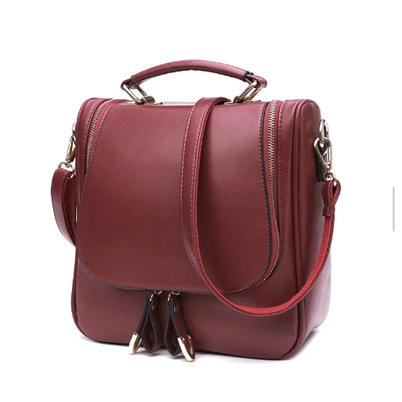 Custom printed ladies satchel woman convertible backpack handbag girls back pack