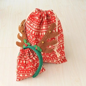 Christmas candy gift bag promotion designer wedding custom in low price