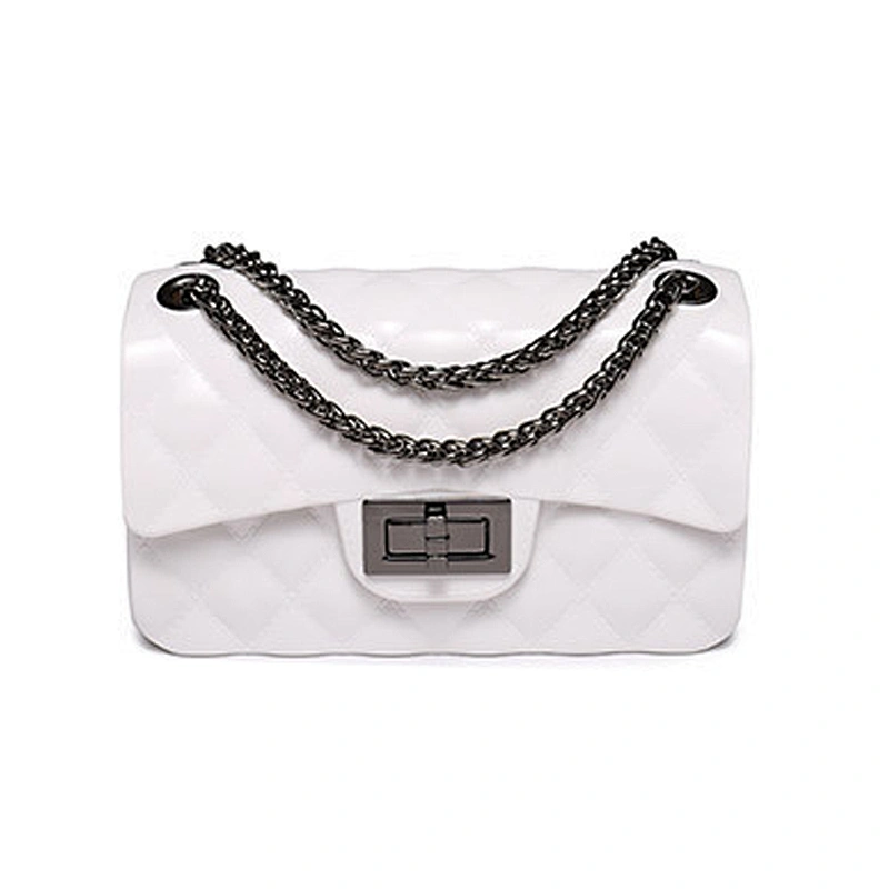 2019 new  classic and fashionable jelly CF bag with diamond lattice and single shoulder for  daily use or shopping