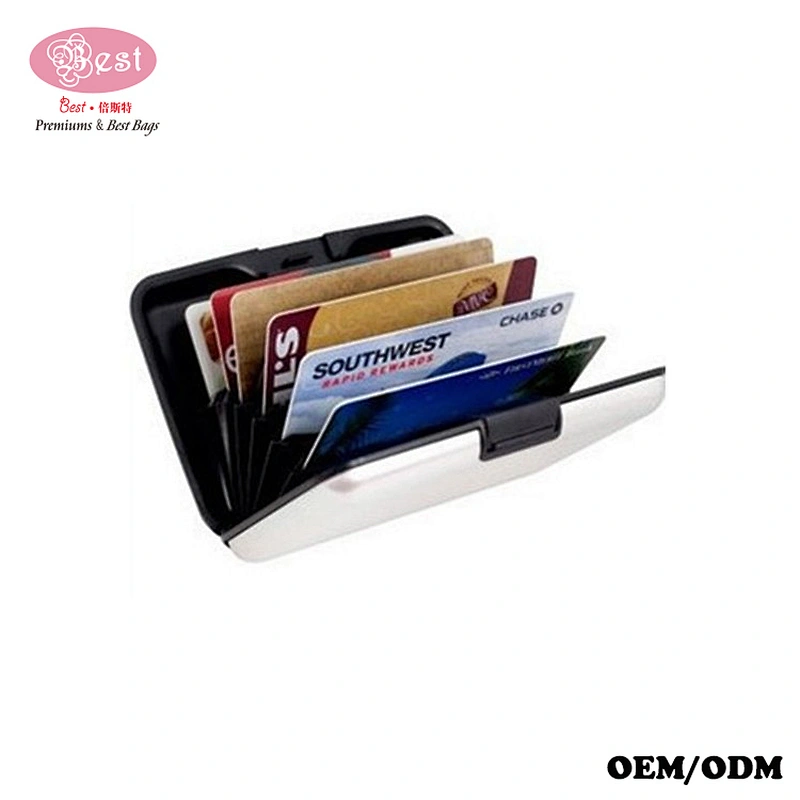portable wallet business credit card holder aluminum for promotional gifts