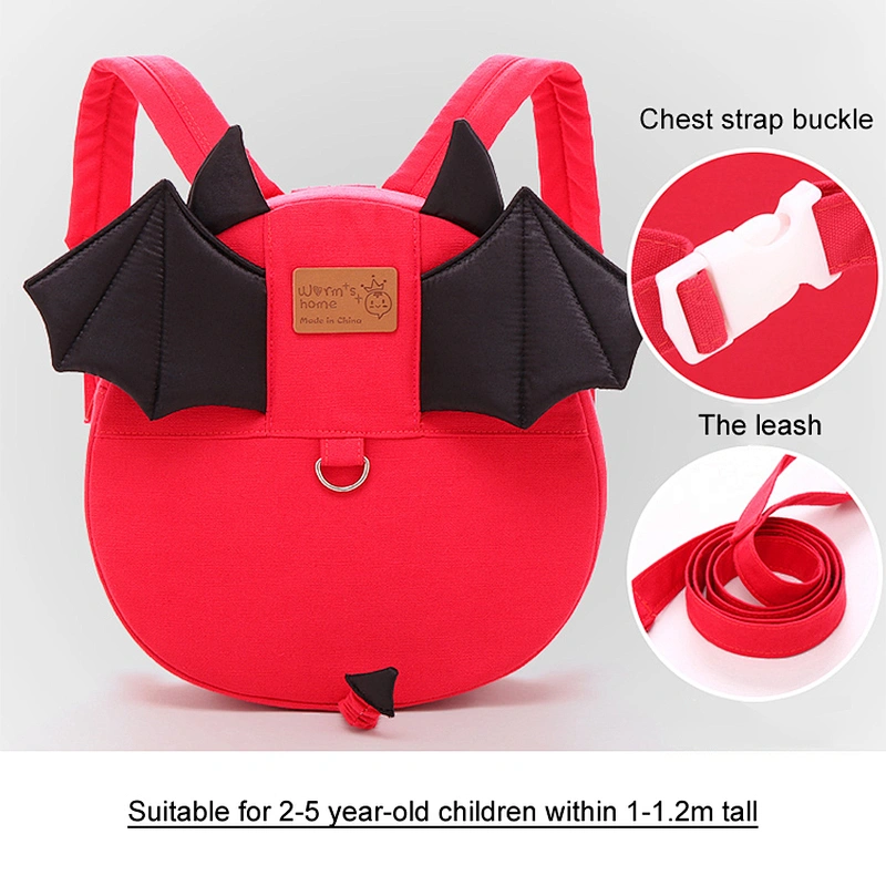 Kindergarten toddler kids mini backpack with leash for toddler