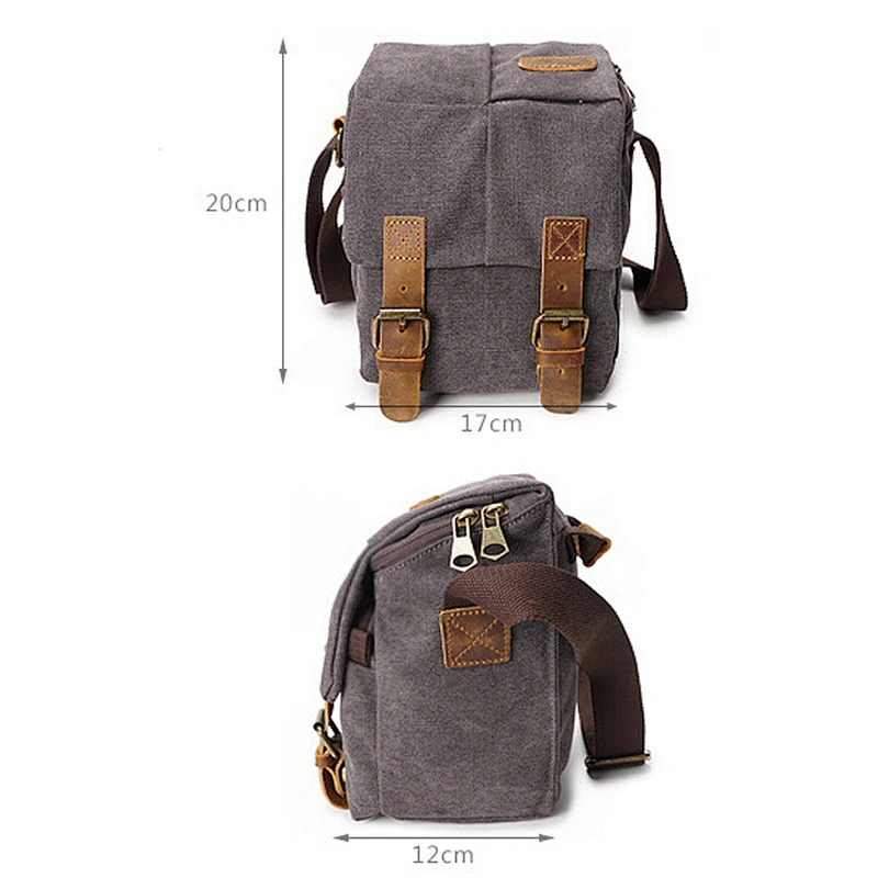 Cross-Border Camera Bag Men's Messenger Bag Waterproof Canvas Photography Bags