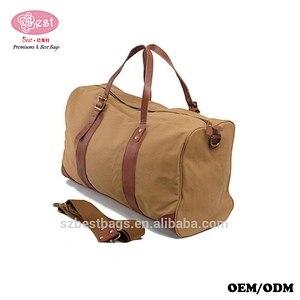 Large Size Vintage Canvas Travel Duffle Bag