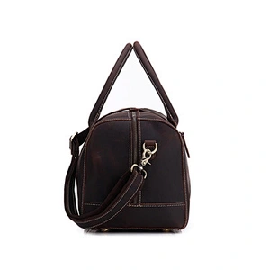 China supplier Vintage Duffel bag For Men Large Capacity Waterproof Travel bag Genuine Leather Outdoor bag