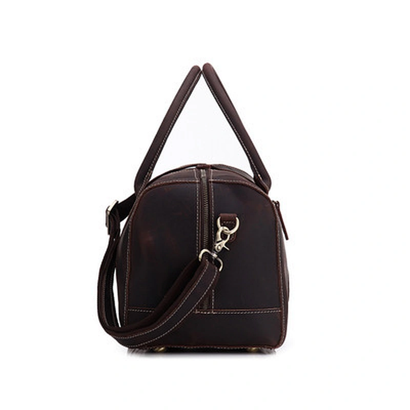 China supplier Vintage Duffel bag For Men Large Capacity Waterproof Travel bag Genuine Leather Outdoor bag