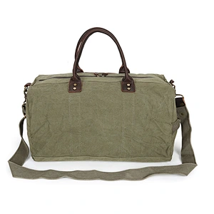 Customized logo color shape travel leather duffle bag canvas Custom packaging