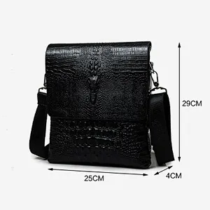 Leather Black Crocodile Sling 10