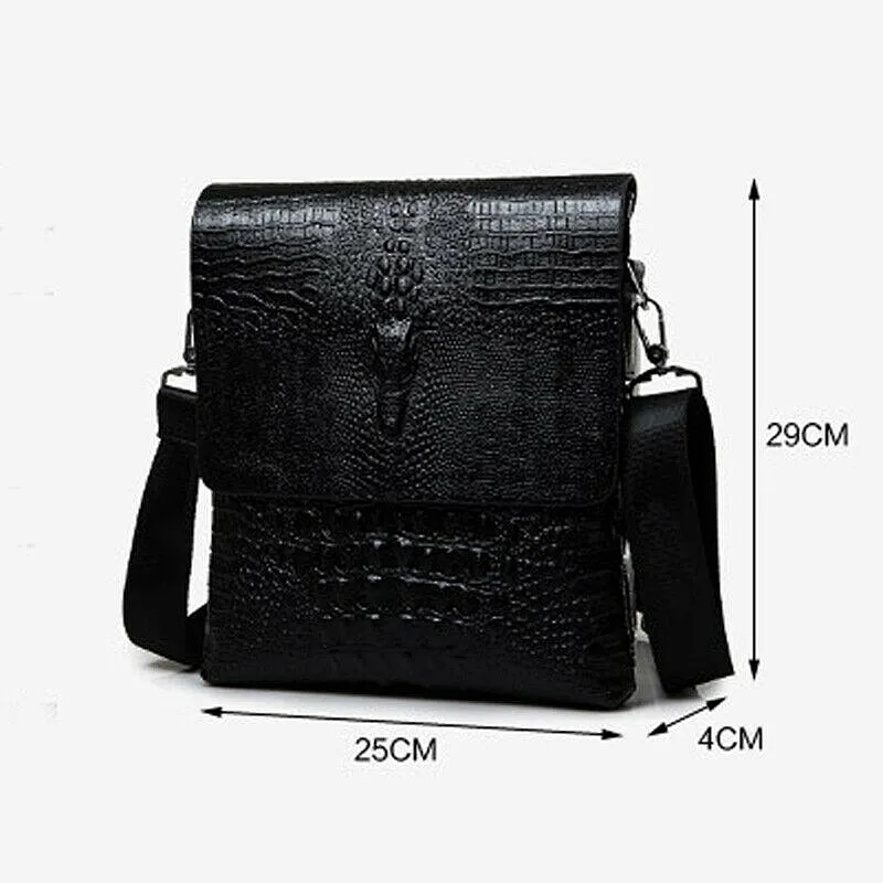 Leather Black Crocodile Sling 10