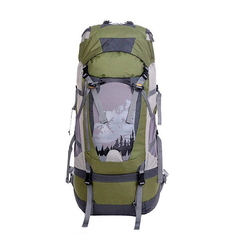 Waterproof Nylon 80L Camping Bag Unisex Sports Backpack Travel Backpack