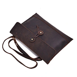Vintage crazy horse tactical messenger bag designer shoulder