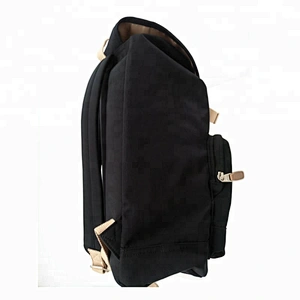 Unisex casual canvas backpack daily rucksack for girls drawstring cotton backpack