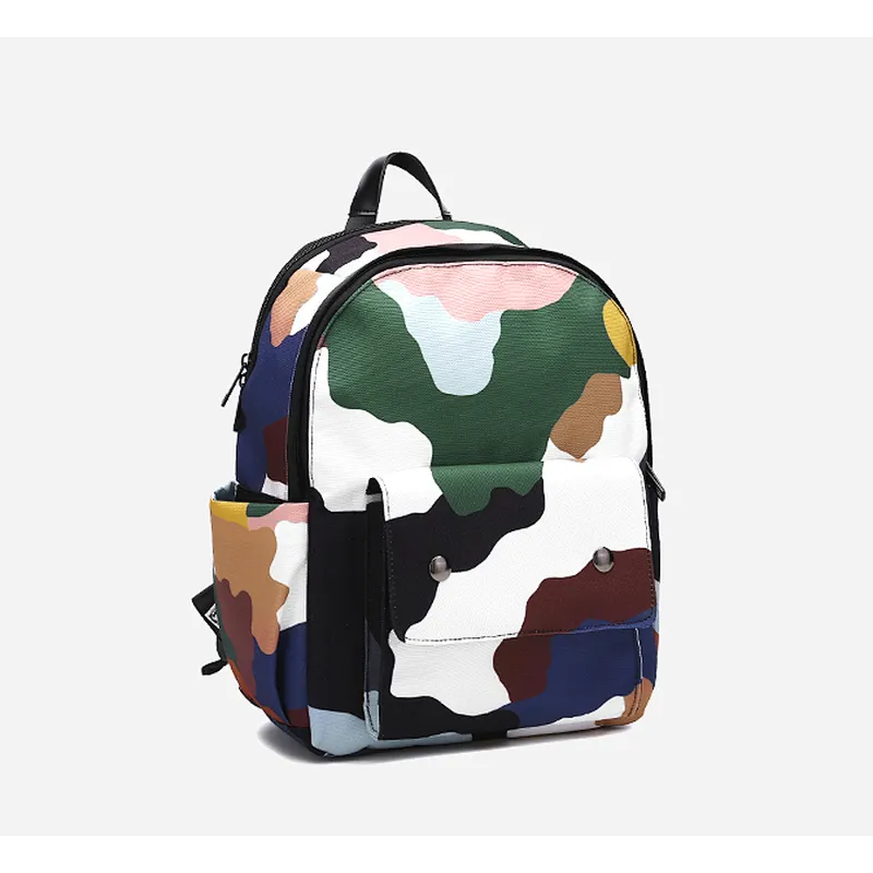 New 2019 Graffiti Printed Drawstring Backpack Hiking Shoulder Pack Simple Bundle Pocket