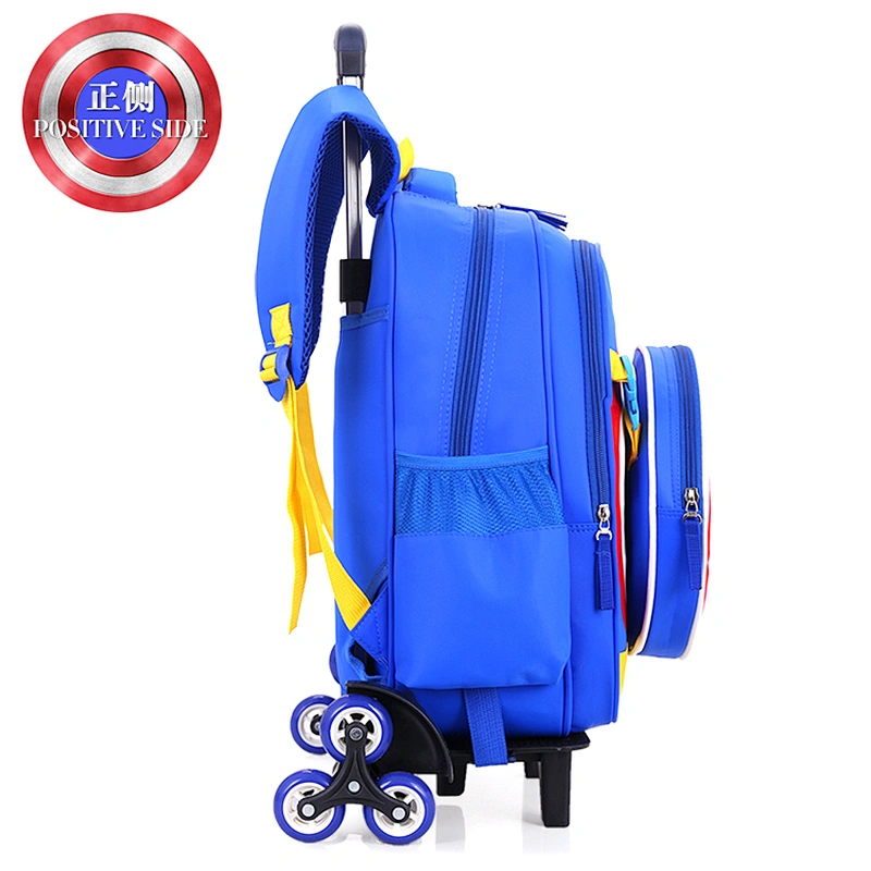 Eminent wheeled primary student captain america backpack school trolley bags for boys