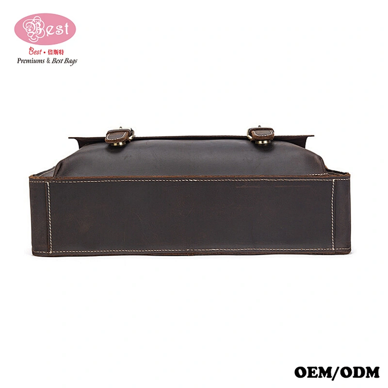 Hot Selling New Men's Handbag Briefcase Genuine Leather 14-inch Laptop Bags
