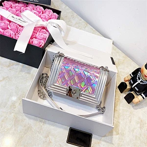 ladies korean style jelly clutch bag Rivet Fashion Element magazine bolsas femininas women's bag