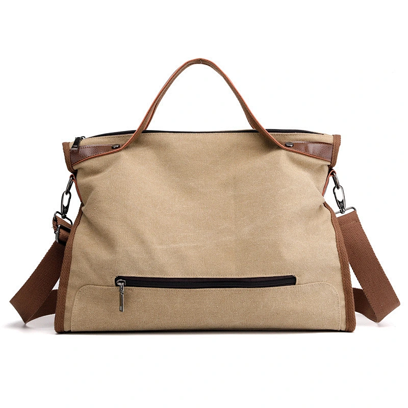 jelly tote hand bag Women waxed Canvas genuine leather tote Bag Ladies Big Messenger Bags Casual  Solid Handbag for lady