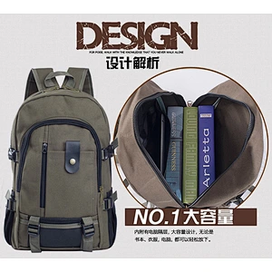 Amazon sellers anti-theft large capacity durable canvas backpack for men for outdoor sports or travel
