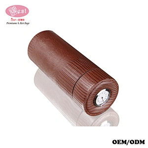 Luxury portable humidors 100% real leather cigar box and accept logo printing cigar cases