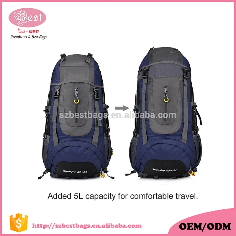 Custom mountain climber nylon hiking backpack camping backpack