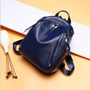Multi-funtion Women's Leisure Travelling Backpack PU Leather School Book Bags Lady Backbags