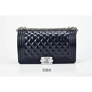 ladies korean style hand bag Women Fashion Silicon Jelly Crossbody Bag bolsas femininas Shoulder Bag with Chain
